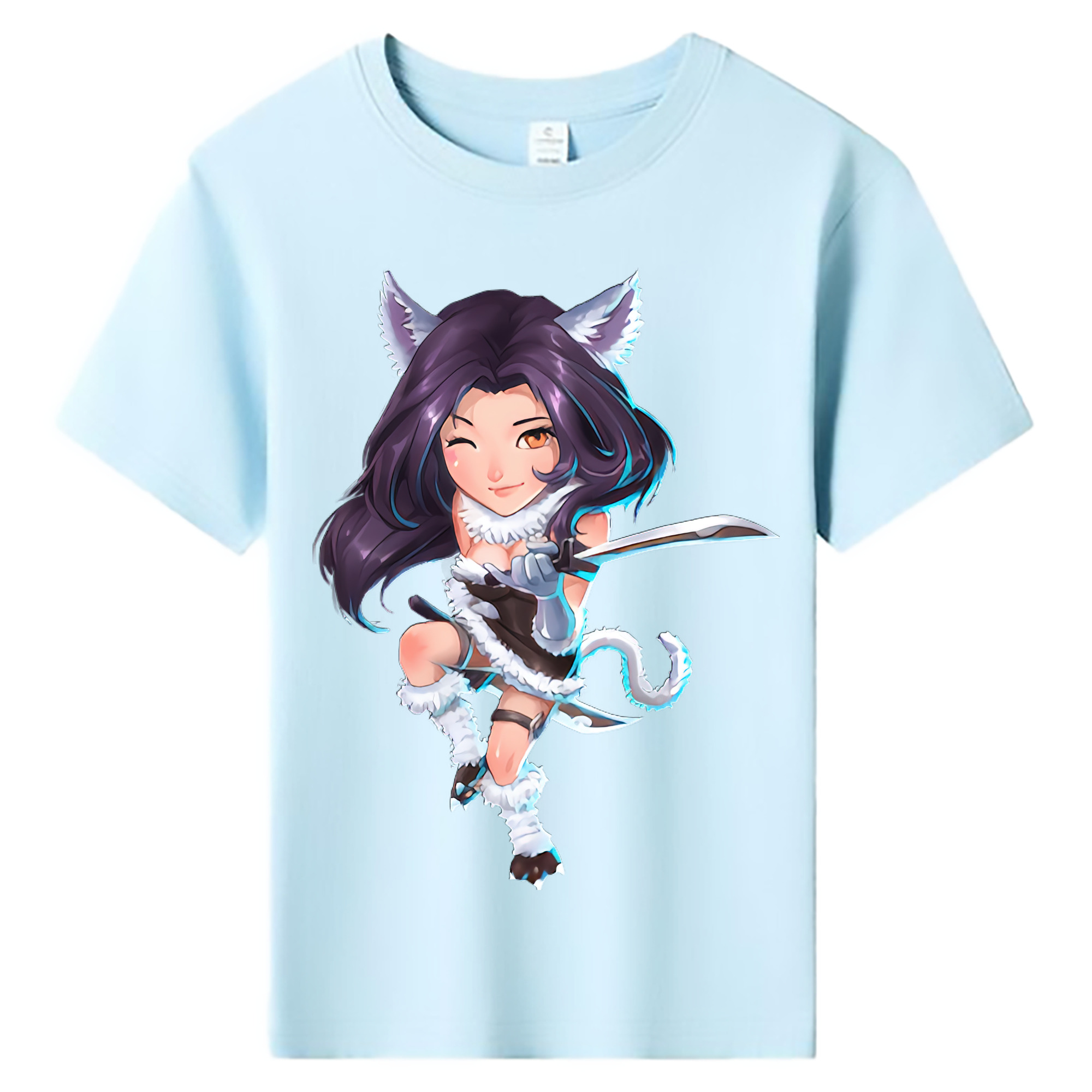 （画像用） リーグ・オブ・レジェンド League of Legends LOL 綿100％キッズTシャツ（フロントプリント）
